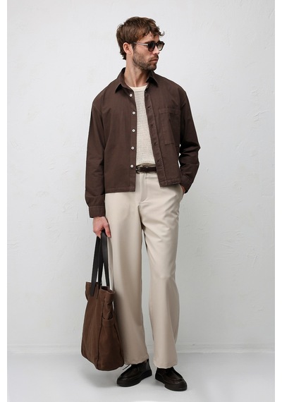 Antioch Boxy Fit Erkek Gömlek A26y10151 Kahve