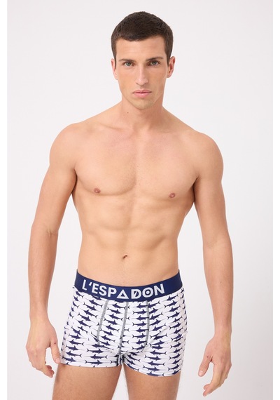 L'espadon Maritime Elite Koleksiyonu Erkek Boxer Şort -3255 Beyaz
