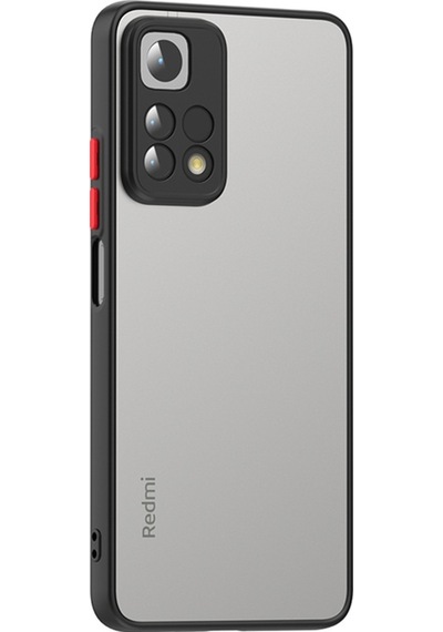 Xiaomi Redmi Note 11 Pro 5g Kılıf Zore Hux Düğme Ve Kapak Zıt Renk Kılıf