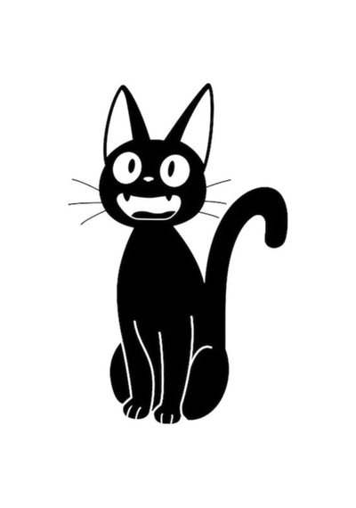 Kedi Tasarımı Çıkarılabilir Su Geçirmez Oto Sticker 2 Parça 12 18,50 Cm