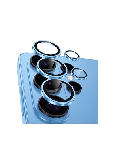 S26 Ultra İle Uyumlu Kamera Lens Koruyucu Alüminyum Alaşım Çerçeveli Telefon Lensi Temperli Cam Koruma Gök Mavisi Sku: Zeusb0hhmm4ys2 -