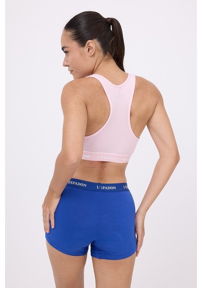 Racer Crop Top Racer Back Crop Top -3132 Pembe