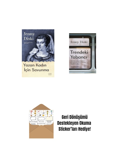 Yazan Kadın İçin Savunma + Trendeki Yabancı + Okuma Sticker'ları