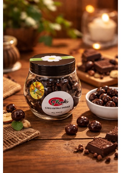 Çiçek Şekerleme Bitter Çikolatalı Fındık Draje 100 G