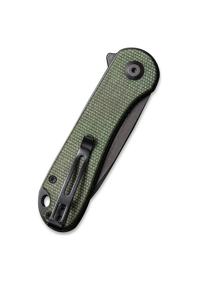 Civivi Elementum Green Canvas Micarta Handle Black Stonewashed D2 Blade,tanto Kamp Çakı Yeşil