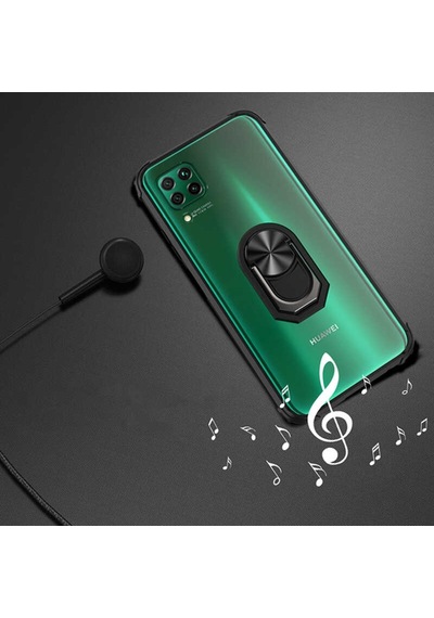 Huawei P40 Lite Kilif Seffaf Sararmaz Yüzüklü Mola Kapak 389837166