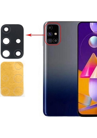 Samsung Galaxy Uyumlu M31s Kamera Lensi Camı Sm-m317f