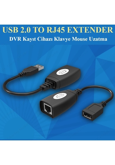 Usb Extender - Cat5 / Cat6 Kablosu Üzerinden Lan Uzatma Adaptörü