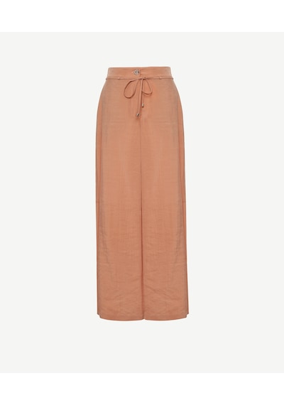 Yargıcı Bağlama Detaylı Pantolon 25ykpn3066x 082 Turuncu
