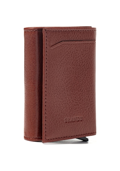 Kahve Cüzdan & Kartlık Unisex 752 Grande Deri Cüzdan Kartlık kahverengi