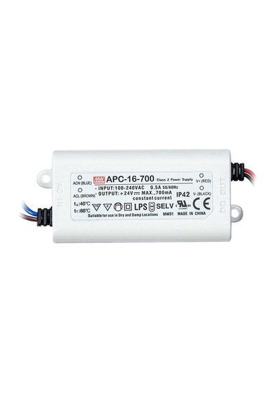 Apc-16-700 Apc16700 9 24vdc 700ma Ip30 Meanwell