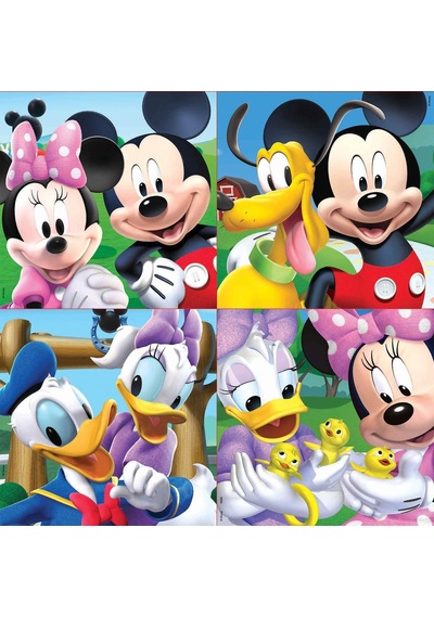Educa 12+16+20+25 Parça Mickey Mouse Puzzle - Taşıma Çantalı 1 Adet