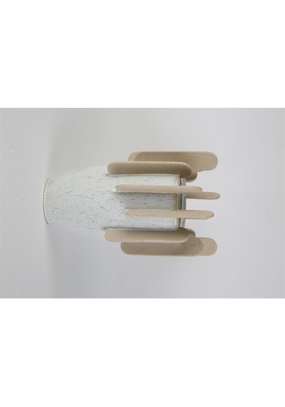 Vitale Seramik Beyaz Işın Vazo 24 24 40 Cm Ak.kd0039 Renkli