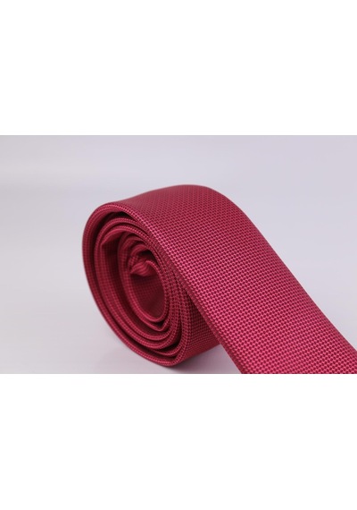 Demfashion Özel Desenli Kravat Mendil Seti - Kırmızı (533049152) Kırmızı