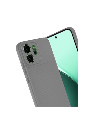 Oppo Reno 14 Uyumlu Auto Focus Karbon Kapak - Gri