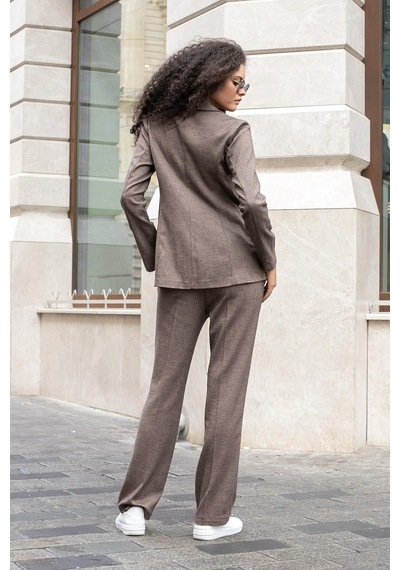 Kadın Balıksırtı Desenli Yakalı Cep Kapaklı Uzun Kol Blazer Ceket-kahve Balıksırtı Kahve Blk.srt. Kadın Balıksırtı Desenli Yakalı Cep Kapaklı Uzun Kol Blazer Ceket-kahve Balıksırtı Kahve Blk.srt.