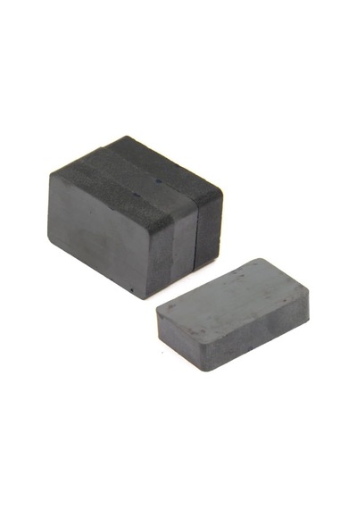 5'li Ferrit Mıknatıs Seti 40x20x10 Mm Köşeli Siyah Seramik Magnet Endüstriyel & Hobi Kullanım
