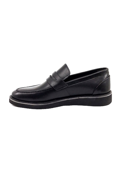 Castle Black 31277-1 Siyah Deri Günlük Erkek Casual Ayakkabı Siyah