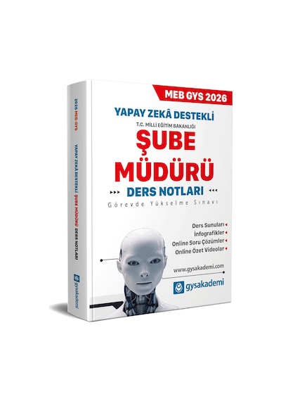 Gys Akademi 2026 Meb Yapay Zeka Destekli Gys Şube Müdürü Ders Not