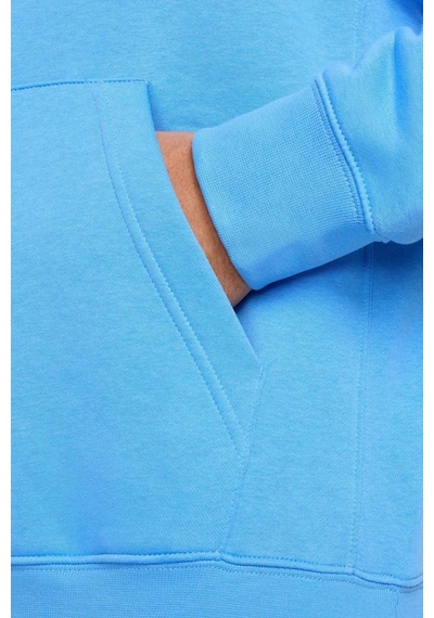 Nike Sportswear Hoodie Fleece Unisex Blue Şardonlu Kapüşonlu Sweatshirt Mavi Mavi