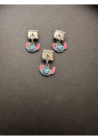 Stitch Italyan Bileklik Sallantılı Charmı Sadece 1 Adet Charm Gönderilir Mavi