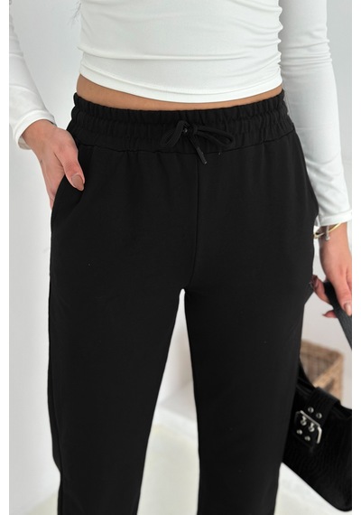 Kadın Bağcıklı Jogger Pantolon & Eşofman Altı Sportif & Enerjik Stil Siyah Kadın Bağcıklı Jogger Pantolon & Eşofman Altı Sportif & Enerjik Stil Siyah