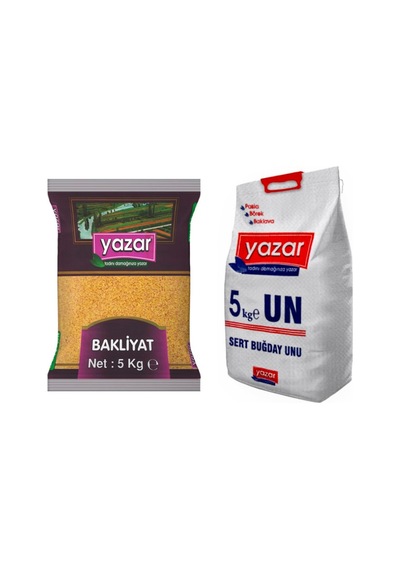 Yazar Pilavlık Bulgur 5 KG + Yazar Un 5 KG