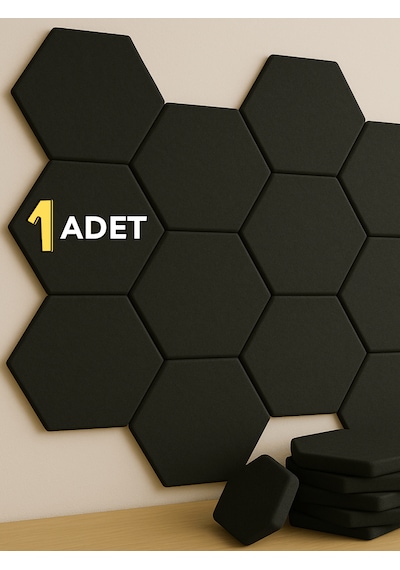 1 Adet Akustik Panel Keçe Kendinden Yapışkanlı Duvar Kaplama Ses Isı Yalıtım Duvar Kaplama 26x30 Cm Antrasit