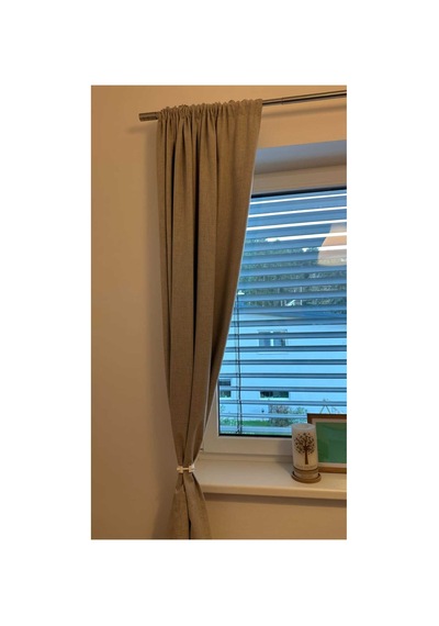 Modern Minimalist Perde Tokası - Dekoratif Perde Bağı Mandalı - Beyaz Fon Perde Tutucu 2 Adet Beyaz