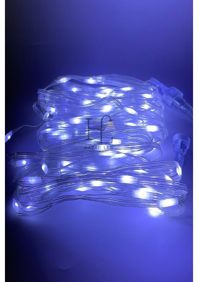 10 Metre Beyaz Peri Led Işık Ip64 Dış Mekan Jack Eklemeli Dekoratif Led Işık Yılbaşı Süsü Beyaz