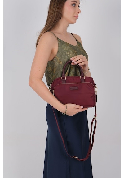 Silver Polo Sp1217 Kadın El Çantası Saten Bordo-bordo