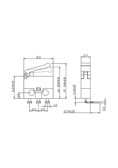 Kfc-W-13W Micro Switch 3-Pin