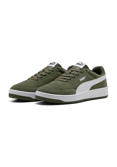 Puma Court Classic Clean Sd Yeşil Erkek Sneaker 000000000102714305 Yeşil-beyaz