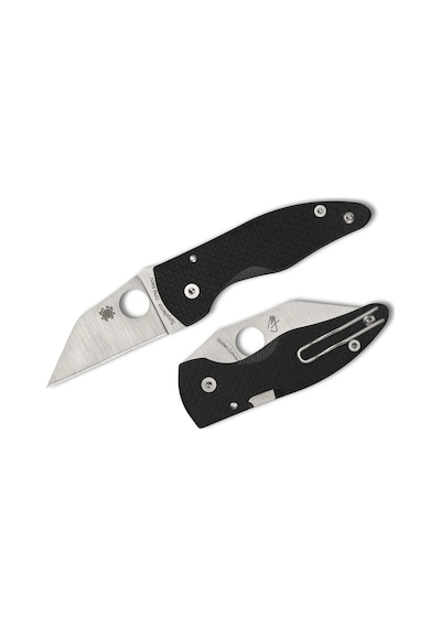 Spyderco Sp Microjimbo Carbon Fiber Cpm S90v Plainedge Kamp Çakı Siyah