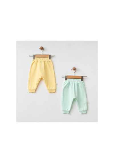 Eslenza Bebek 2'li Bady Pantolon - Sarı Ve Mint Yeşili