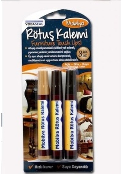 Vodaseal Mobilya Rötuş Kalemi 3 Parça