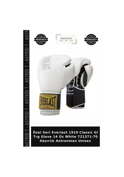 Özel Seri Everlast 1910 Classic Gl Trg Glove 14 Oz White 721371-70 Hazırlık Antrenman Unisex Beyaz