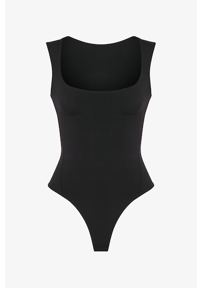 Penti Siyah U Yaka Yumuşak Dokulu Bodysuit