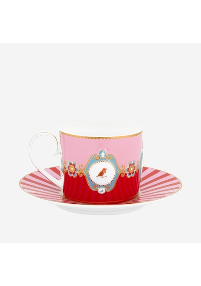 Pip Studio Kırmızı Pembe Porselen Çay Fincanı 200 Ml