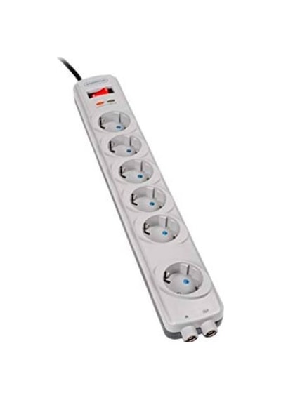 Bandridge BPC-6632 6'lı Akım Korumalı Priz Beyaz