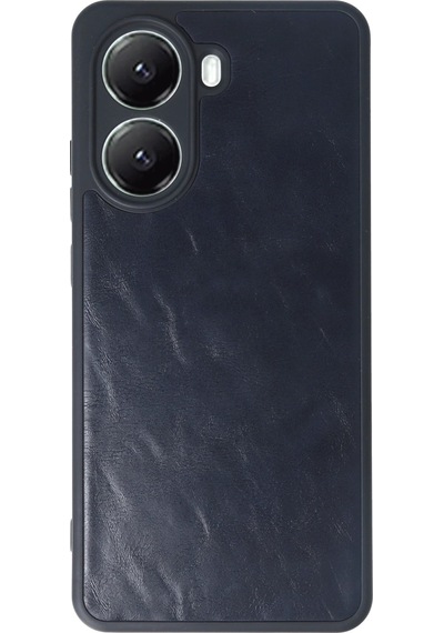 Gld-spt- Newface Xiaomi Poco X7 Pro Kılıf Aras Deri Kapak - Lacivert
