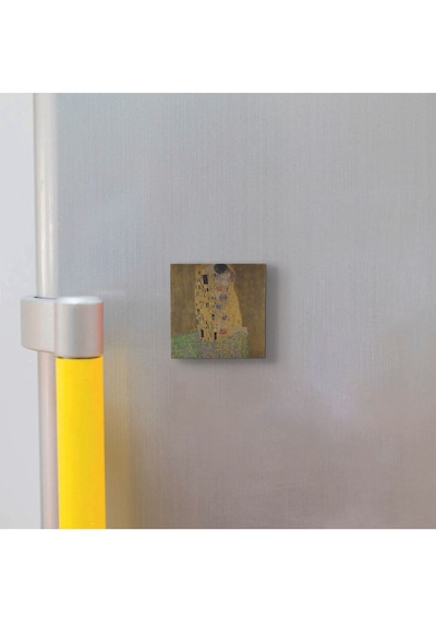 Öpücük Gustav Klimt, 1907 Baskılı Taş Magnet 5x5