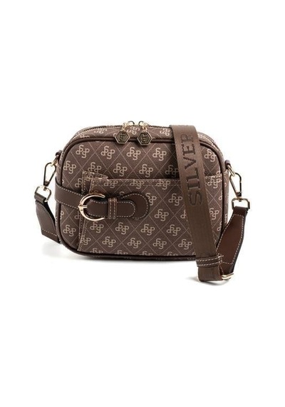 Silver Polo Sp1256 Kadın Çapraz Çanta Monogram Kahve-kahve