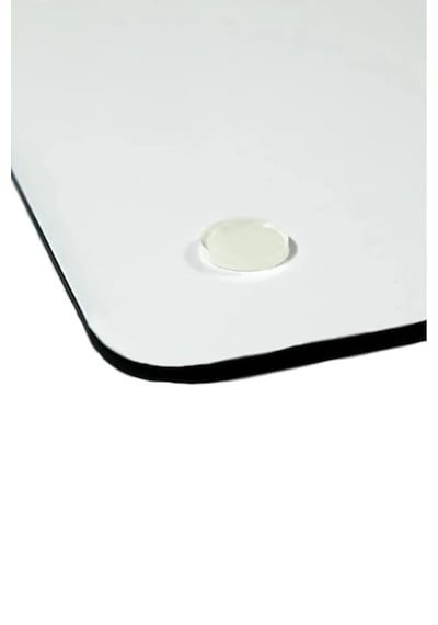 25x35 Büyük Boy Cam Kesme Tahtası Antibakteriyel, Oval Kenar, Pembe Sunum & Mutfak Kullanımı Pembe
