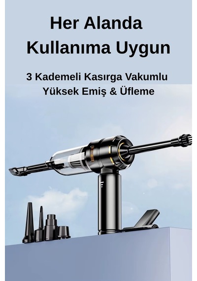 Wearfitpro 16000pa Yüksek Emiş Üfleme Güçlü Kablosuz Taşınabilir Mini Elektrikli Süpürge Vakum