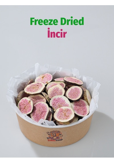 Dilim İncir Freeze Dried Dondurularak Kurutulmuş Meyve Katkısız, Şekersiz, Doğal Atıştırmalık 150g 150 G