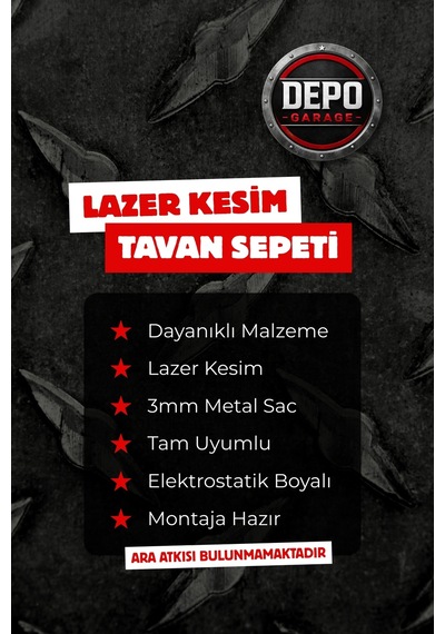 Nissan Skystar Tam Uyumlu Lazer Kesim Tavan Sepeti Ara Atkısız