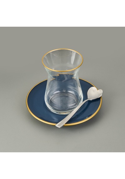 Nehirr Can Canan 12'li Çay Kaşığı - Gri - 10,5 Cm Çok Renkli