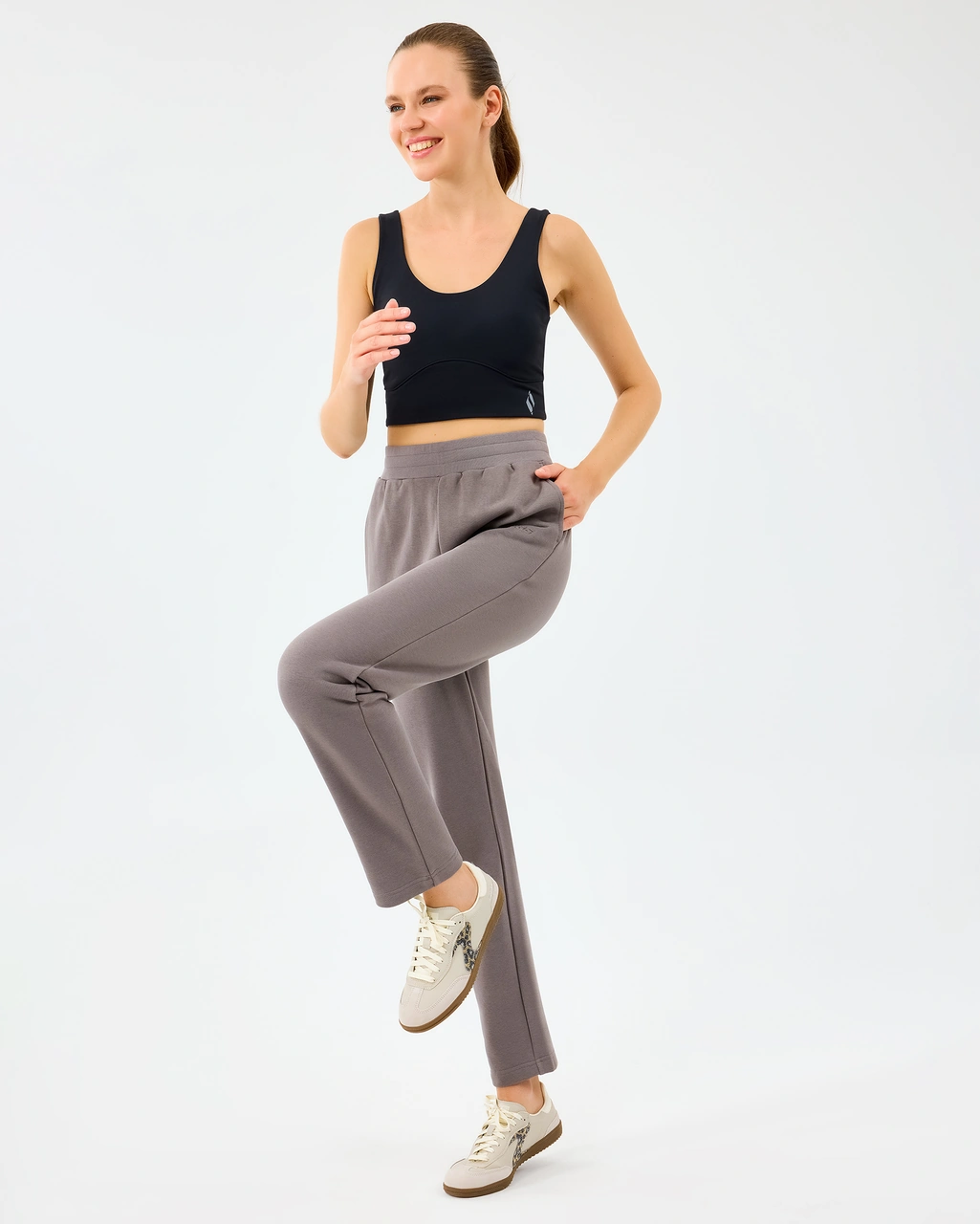 Skechers W Essential Slim Sweatpant Kadın Gri Eşofman Altı S2520289-3920 gri