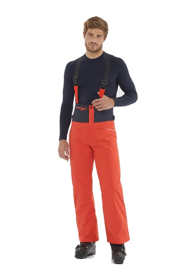 Salomon Salomon Brilliant Suspender Erkek Kayak Pantolonu 27427 Kırmızı